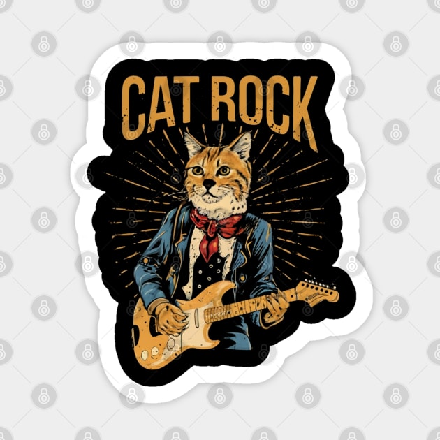 Cat rock Music Sticker by Aldrvnd